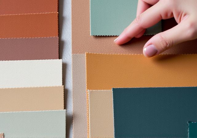 Muestras de diferentes materiales como cuero, silicona y plástico reciclado